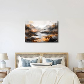 Tablou - Pictura peisajelor montane (90x60 cm)