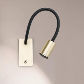 Aplica minimalista cu reader LED directionabil Kurt alama