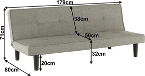 Colţar extensibil, gri/negru, ZELDA NEW
