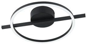 Plafonieră LED dimabilă Eglo 901113 AMANDOLO LED/17W/230V negru + telecomandă