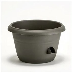 Plastia Jardinieră auto-udare Siesta gri, diam. 25 cm, diam. 25 cm