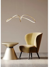 Lustră LED pe cablu Zuma Line 20026P-GD FERMI LED/50W/230V 3000/4000/6000K