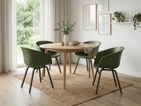 Scaun de masa AMALIA ELEMENT, verde