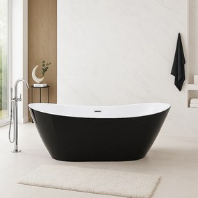 Cada baie freestanding Bari 1700 Neagra