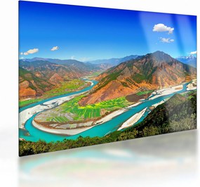 Tablou pe sticlă - Râul Yangtze (70x50 cm)