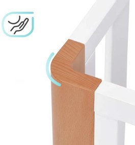 KINDERKRAFT SELECT KOYA Premium - Pătuț 4 în 1 pentru copii, fag/pin