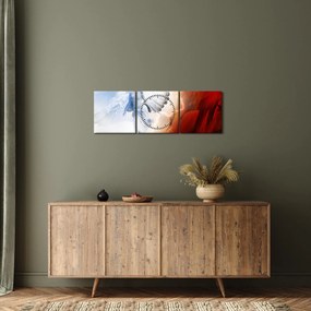 Tablou - Binele și răul (cu ceas) (90x30 cm)