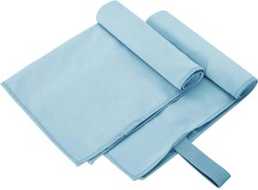 vidaXL Prosoape Sport 2 pcs albastru 50 x 30 cm Poliester și poliamidă