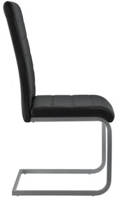 Juskys Set 2 scaune consola Vegas - negru