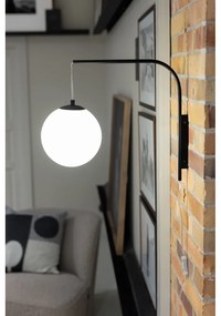 Aplică de perete neagră-albă (lungime 47,5 cm) Dione – Markslöjd