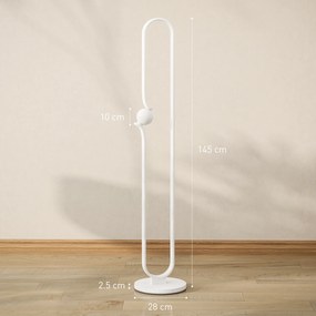 Lampă LED HOMCOM reglabilă cu comutator | Aosom Romania