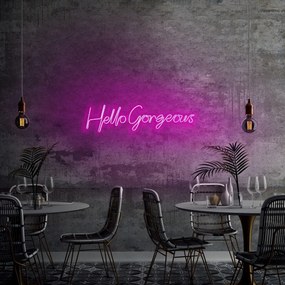 Aplica de Perete Neon Hello Gorgeous, 75 x 18 cm
