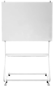 Tabla flipchart magnetica, pe roti, din sticla, 120x90 cm