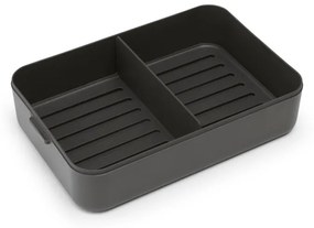 Cutie pentru alimente Brabantia Make&Take 1006290, 2 L, Cu separatoare, Inchidere etansa, Fara BPA, Gri inchis