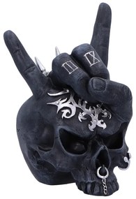 Statueta craniu Horns Up 17.5cm