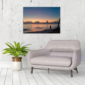 Tablou femeii pe plajă (70x50 cm), în 40 de alte dimensiuni noi