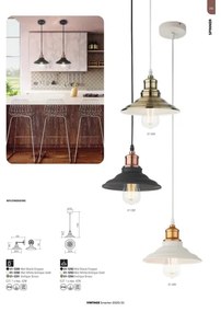 Redo 01-1292 - Lustră pe cablu SPINNER 1xE27/42W/230V