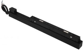 Set un metru sina magnetica monofazata cu iluminat inclus Alfa 52M1032BK negru, 3000K