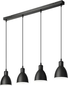 Brilagi - Lustra LED suspendată pe cablu RIDDY 4xE27/60W/230V negru