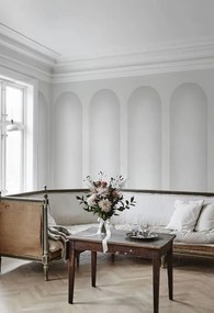 Tapet lavabil Ljung Light grey, Sandberg