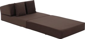 Saltea pliabilă/fotoliu extensibil, 2 in 1, maro Taupe, PELOS