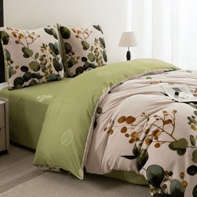 Lenjerie cocolino DUO SENSE EUCALIA colorat microplus/flanel Dimensiune lenjerie de pat: 70 x 90 cm | 140 x 220 cm