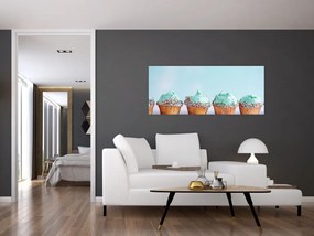 Tablou cu cupcakes (120x50 cm)
