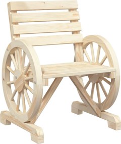 vidaXL Scaun de grădină, 58x58x78,5 cm, lemn masiv de brad