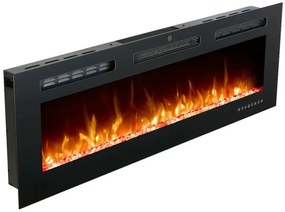 Șemineu electric de perete si încastrat – design modern, căldură instant, atmosferă premium, control total, 127x12x42 cm
