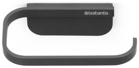 Suport hartie igienica Brabantia MindSet 1005665, Acoperit cu minerale, Elemente de fixare ascunse, Gri inchis