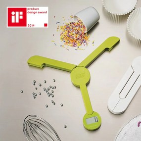 Cântar pliabil digital Joseph Joseph TriScale, alb