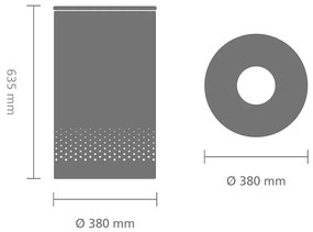 Coș de rufe alb din metal 60 l – Brabantia