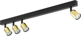 Spot LED TOP 4xGU10/10W/230V negru/auriu
