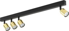 Spot LED TOP 4xGU10/10W/230V negru/auriu