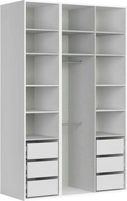 Dressing FLEX, alb, PAL, 150x66x240 cm