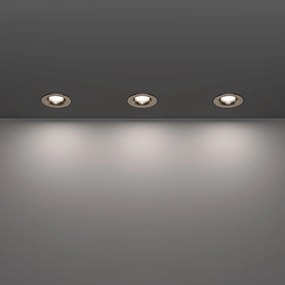 Eglo 902276 - Set 3x spoturi încastrate LED SALABATE, 4,9 W, 230 V, Ø 8,8 cm, IP65, crom