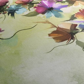 Tablou - Pictua cu flori (cu ceas) (90x30 cm)