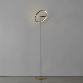 Eglo 901973-LED Lampă de podea reglabilă CASTELPOTO 2xLED/8,8W/230V auriu/negru