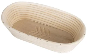 Coș oval din ratan Orion Frunze, 32 x 15 x 9 cm