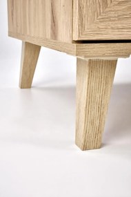 Masa de cafea Borneo LAW-1 stejar artizan/negru L120 cm