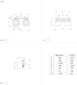 Spot TWICKEN 2xE27/40W/230V Eglo 43836