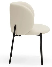 Set de scaune de sufragerie alb 2 buc. tapițat Mogi – Teulat