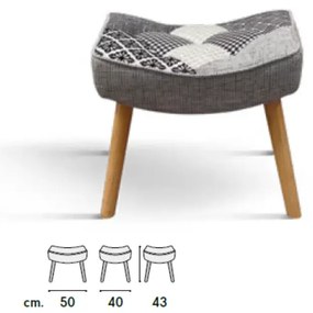Fotoliu Patchwork ,structura metalica ,tesatura multicolora - ALBASTRU DESCHIS