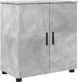 vidaXL Dulap de Baie cu depozitare Gri din beton 61 x 35 x 64 cm