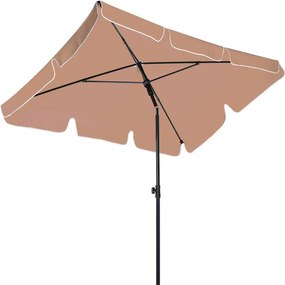 STILISTA Umbrelă de balcon pliabilă, 200 x 125 cm, maro
