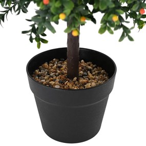 vidaXL Copac artificial cu fructe, cu ghiveci, 35x50 cm, verde