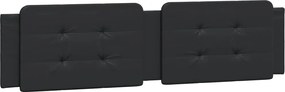 vidaXL Pernă pentru tăblie pat, Zadar, negru, 200 cm, piele artificială