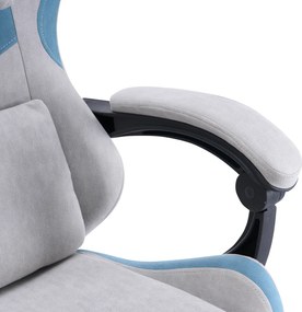 Scaun de birou/gaming, gri/albastru, ZODIA