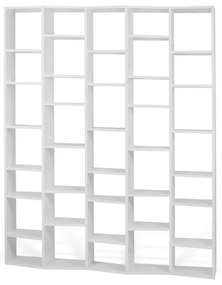 Bibliotecă albă 182x224 cm Valsa – TemaHome
