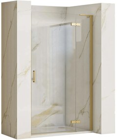 Ușă de duș Rea Hugo 100 Gold Brush + profil